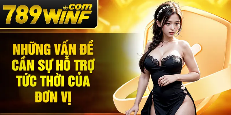 Những vấn đề cần sự hỗ trợ tức thời của đơn vị